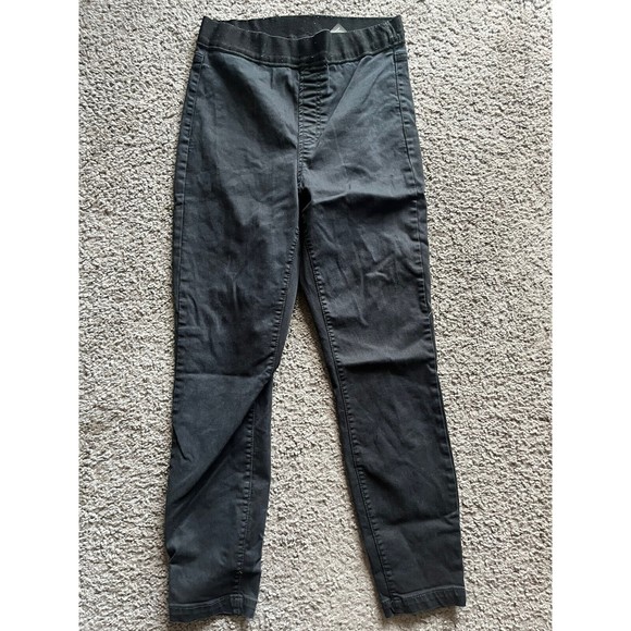 Buffalo David Bitton Pants Womens Small Black Solid Pull On Stretch Cotton Blend - Picture 1 of 6